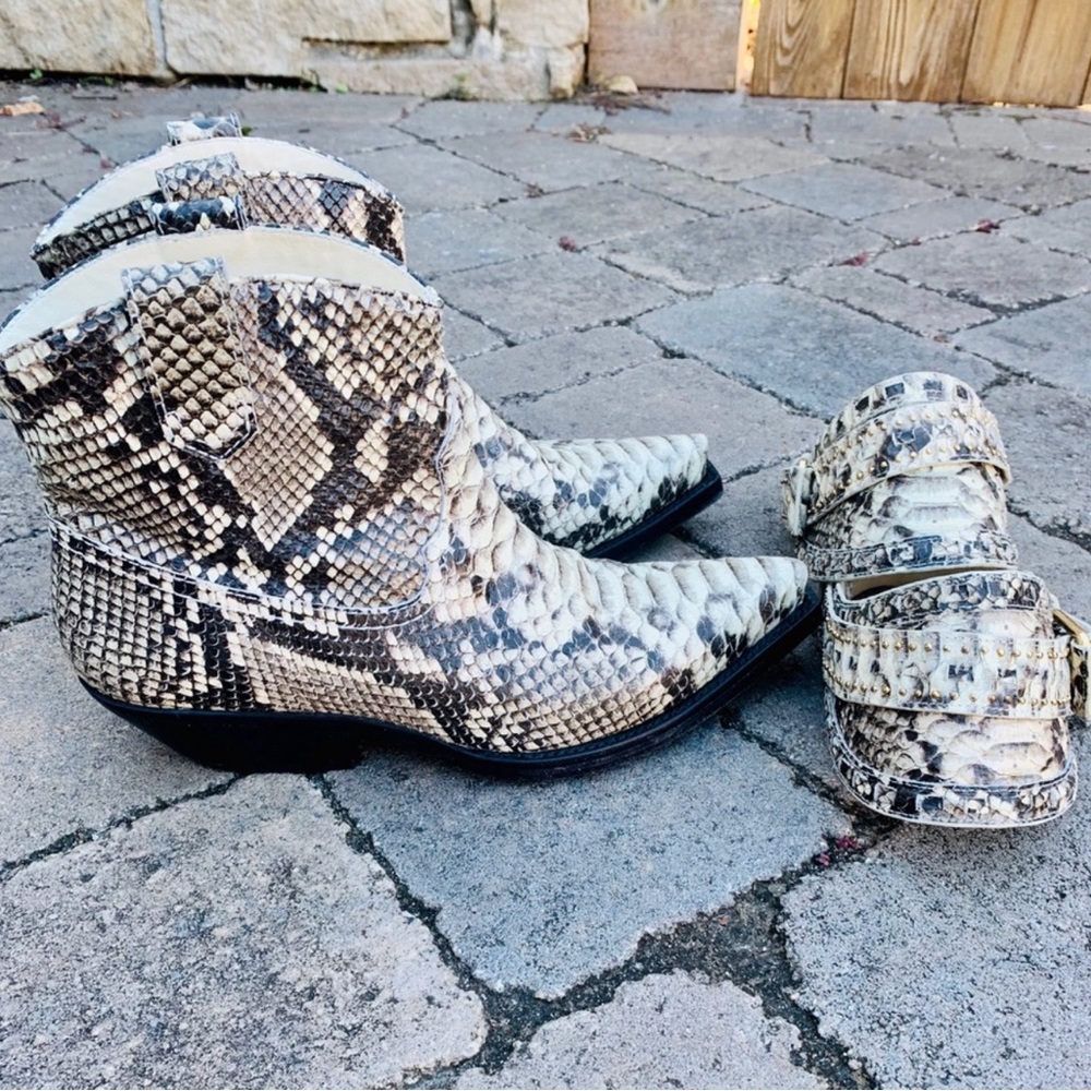 Zimmerman Cowboy Boots - Python Leather - image 3